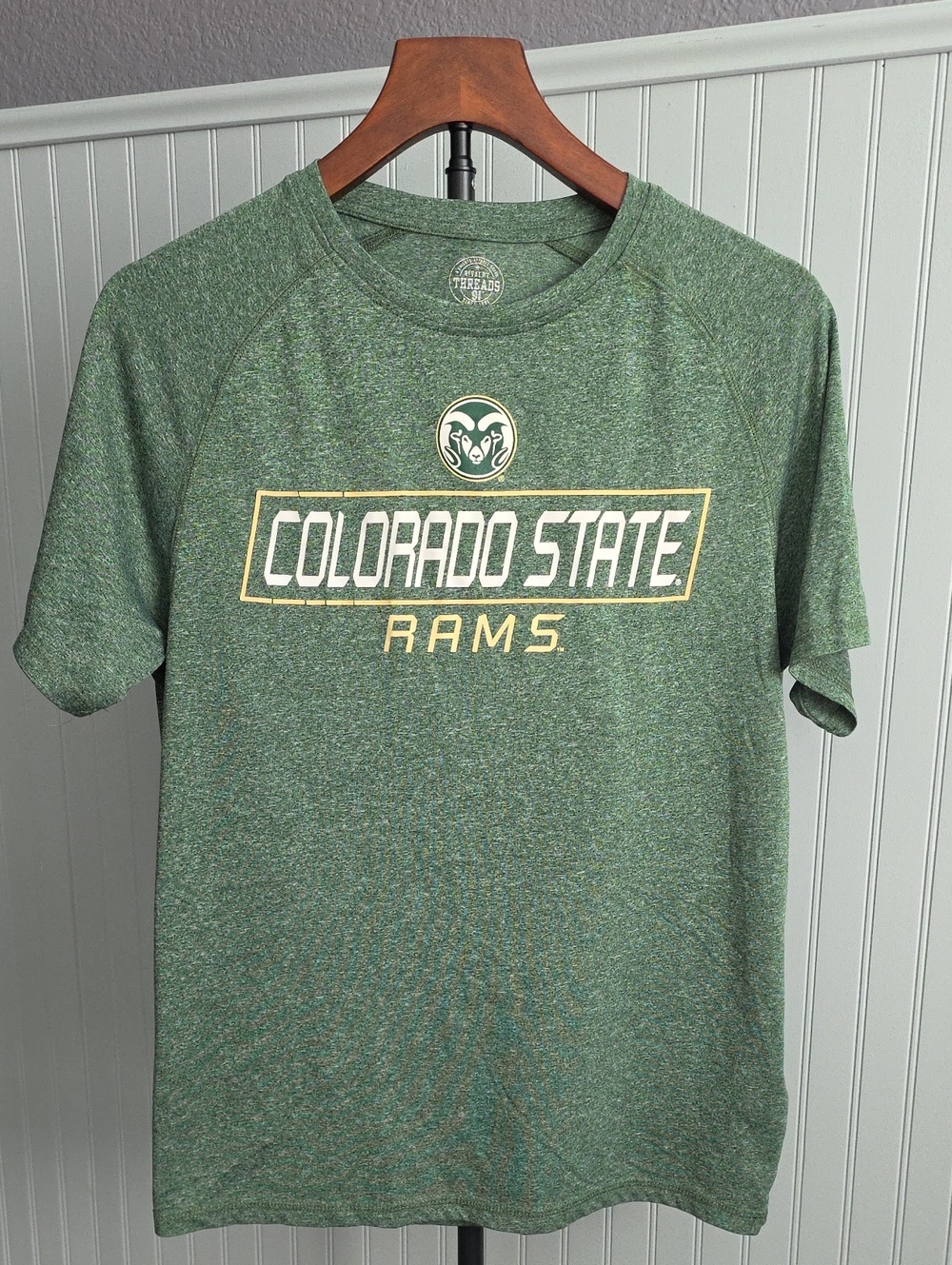 Rivalry Threads Green Colorado State Rams Logo Tee